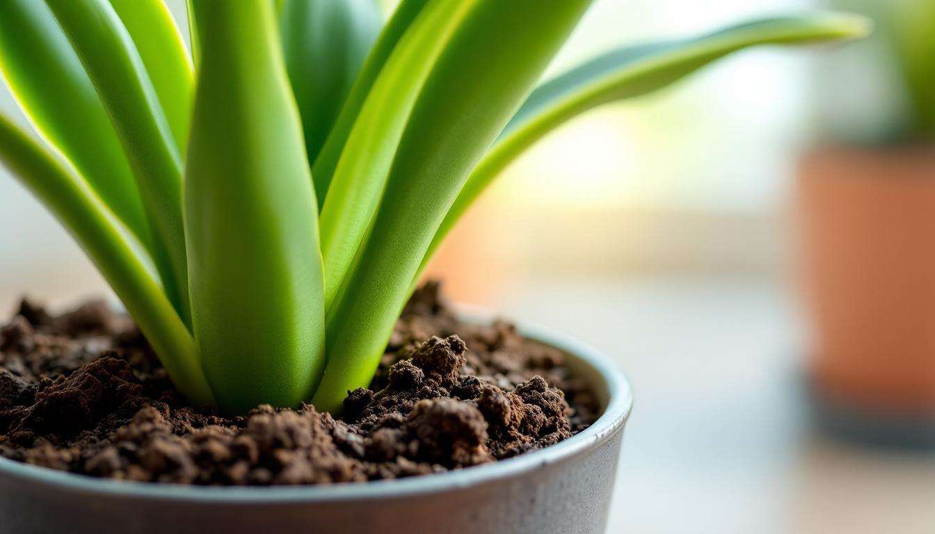 Vérifiez la base des feuilles de la sansevieria pour éviter la pourriture et obtenir de nouvelles pousses