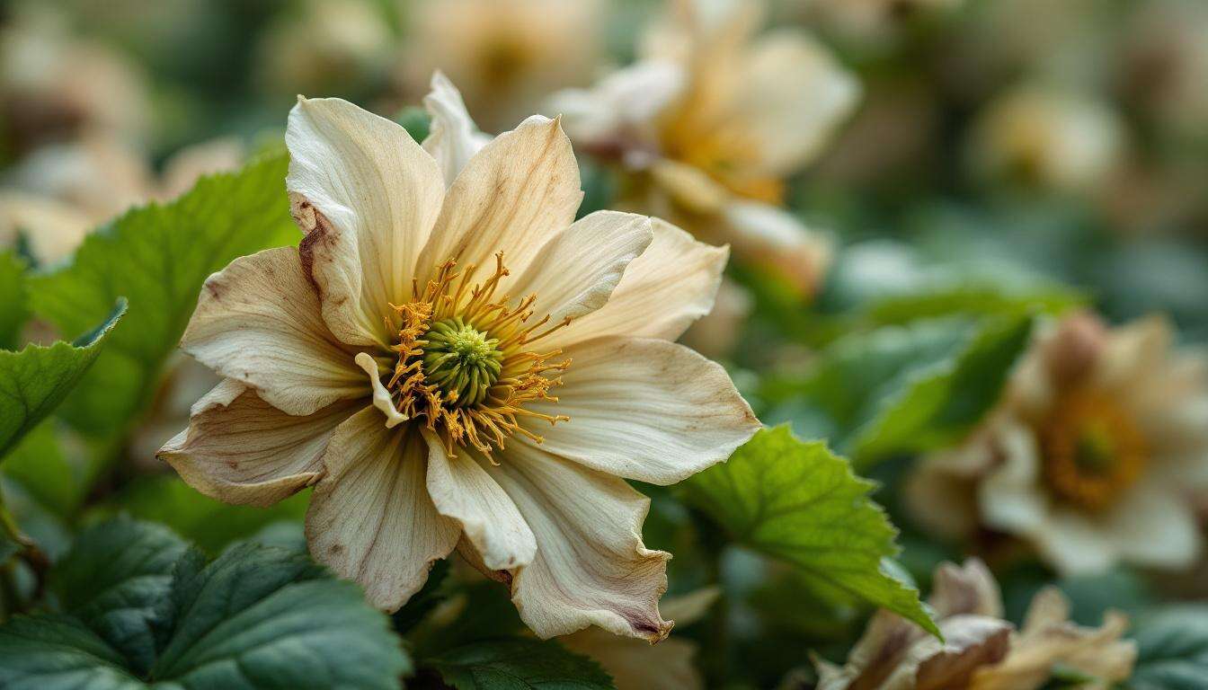 Que faire des fleurs fanées de l’hellébore pour en obtenir de nouvelles bien blanches